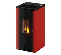 Pegaso Vera 7 stufa a pellet ad aria 7 kW rivestimento acciaio bianca per 138 m