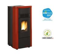 STUFA A PELLETS GIUSY PLUS 8 CANALIZZATA NORDICA Kw/h8 CM50x50xH102 CON KIT TUBI