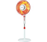 STUFA A PIANTANA CARBONIO BIANCO OSCILLANTE 2 LIVELLI GIRA PAVIMENTO