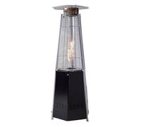 Stufa A Piramide Da Esterno A Gas GPL 12,5 kW Struttura Inox E Vetro Totem