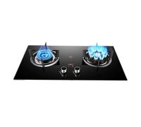 Stufa a propano portatile a 2 fuochi da 5,2 kW, con piano in vetro temperato, timer e protezione contro la fiamma per cucinare da campeggio