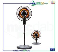 Stufa a Ventilatore Elettrica a Carbonio Funzione Oscillabile e Timer 2000W DCG [EEK: A]