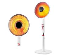 Stufa al Carbonio Oscillante 1000W 2 Modalità Termoventilatore Piantana