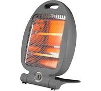 Stufa Al Quarzo 800 W 2 Livelli di Potenza Tubi Al Quarzo Da 400 W Materiale Autoestinguente Sistema Anti Ribaltamento Base Ripiegabile Maniglia Portatile Piccoli Ambienti 24 × 15.5 × 36.5 cm Grigio