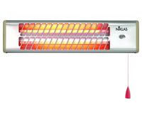 Stufa Al Quarzo 2 Elementi Regolabili 600/1200W Lampada Ad Infrarossi a Parete