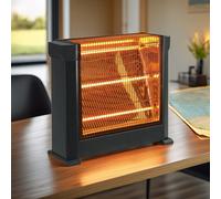 Stufa al Quarzo Elettrica ad Infrarossi Potenza Regolabile 1800W