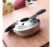 Stufa alcolica - bruciatore di fonduta, bruciatori di alcool da 155 mm - acciaio inossidabile portatile con potenza regolabile, stufa non -stick senza schizzi, cottura a buffet picnic interno esterno