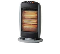 Stufa Alogena Con Tre Elementi Alogeni Oscillante 1200W Stufetta Girevole Quarzo [EEK: Conforme]