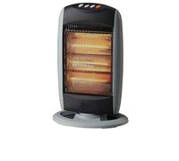 STUFA ALOGENA CON TRE ELEMENTI ALOGENI OSCILLANTE 1200W STUFETTA GIREVOLE QUARZO [EEK: Conforme]