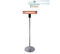 Stufa alogena da esterno antipioggia/antipolveri con piantana 2000W Vinco 70166