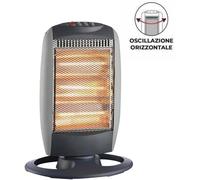 STUFA ALOGENA OSCILLANTE RISCALDAMENTO RAPIDO THERMO GLOW 1200 W 38X28X50 CM