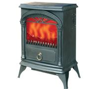 STUFA AMBIENTE NIKLAS SANTORINI 2 livelli 900/1800 Watts effetto fuoco vivo
