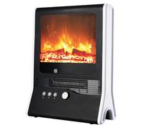 STUFA AMBIENTE NIKLAS TV 2 livelli 1000/2000 Watts effetto fuoco vivo