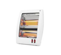 Stufa bianca a 2 barre al quarzo, antiribaltamento, 400-800 W