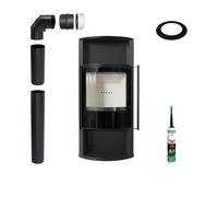 Stufa Caminetto Autonoma KRATKI TOFA 8 kW ∅150 ECO Kit di Installazione