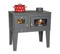 Stufa con vano cottura e piano cottura Alegra 6 kW camino multiuso a legna [EEK: A]