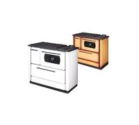 STUFA CUCINA 9.06KW RISCALDAMENTO A LEGNA KLINE POPULAR COLORE CAPPUCCINO