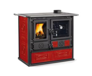 STUFA CUCINA LEGNA 8.8 KW ROSA 5.0 VST BORD V3-4