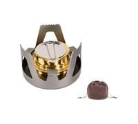 Stufa da campeggio in lega di alluminio 97 mm testa bruciatore in ottone | Corpo in lega di alluminio, testa del bruciatore in ottone, resistente alla ruggine, costruzione robusta