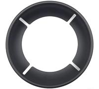 Stufa da campeggio parabrezza 25 cm smaltato ispessito antivento per bruciatore a gas concentratore di fiamma a risparmio energetico attrezzatura da picnic escursionismo nero