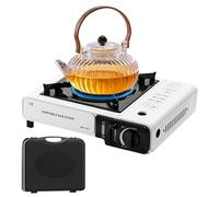 Stufa Da Campeggio Portatile, Fornello da Cucina per Esterni - Bruciatore Regolabile 2900 W Attrezzature Da Cucina, Forniture Per Giardino, Barbecue, Escursioni Ed Eventi All'aperto