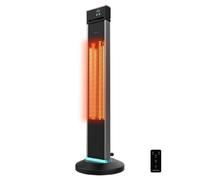 Stufa da Esterno Alogena Cecotec Readywarm 2000 Power Tower 2.000W con Telecomando