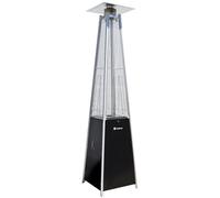 Stufa da Esterno Fungo a Gas GPL 227x73x73 cm 13 kW Italkero Patio Piramidale Nera