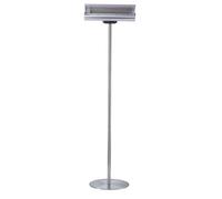 Stufa da Esterno Lampione Riscaldatore su Palo 218x60x60 cm 2000W Sined Grigio