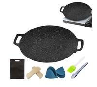 Stufa Da Griglia Portatile Campeggio Grill Compatta Stufa Da Griglia | Stufa Grill circolare antiaderente per fiamma nuda accessorio da cucina campeggio per barbecue a interni