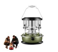 Stufa e Fornello Portatile 2 in 1 Riscaldatore non Elettrico da Campeggio | Riscaldatore da Tenda di Emergenza 9000 BTU con Serbatoio 4.5L 21 Ore di Autonomia Ideale for Pesca e Cucina(Gray)
