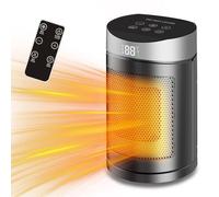 Stufa E Ventilatore Combinati | 6 Modalità Regolabili Stufe Elettriche Portatili - Elettrica Silenziosa Mini Protezione Sovratemperatura Ribaltamento Casa Ufficio Bagno