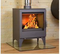 Stufa Elegante con Finestra Panoramica - Calore e Stile : Modena L 9.8 kw [EEK: A]
