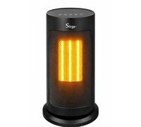 Stufa Elettrica 2000W Termoconvettore telecomando PTC Timer 12H, 15-40°C. Nero