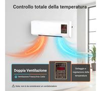 STUFA ELETTRICA A PARETE CALDO/FREDDO TERMOCONVETTORE CALDOBAGNO