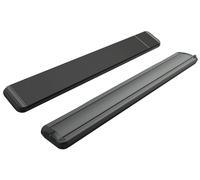 Stufa Elettrica ad Infrarossi 126x20,1x5,8 cm da Soffitto 1500W in Alluminio Dimmerabile Moel Hot-Top Nera