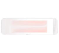 Stufa Elettrica ad Infrarossi 80x25x7,5 cm da Parete 1800W Moel Aaren Bianco