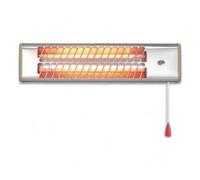 Stufa elettrica al quarzo da muro 1200W con 2 livelli di riscaldamento 53x13xH12 cm