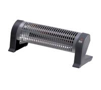 Stufa Elettrica al Quarzo Fm Calefazione 2302-C 1.200W Nero Grigio con Sicurezza Antiribaltamento