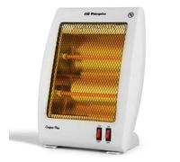 Orbegozo BP 5000 - Stufa al quarzo con 2 livelli di potenza da 400 e 800 W, doppia barra al quarzo e motivo in colore bianco