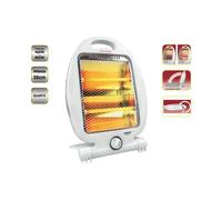 Stufa Elettrica al Quarzo Richiudibile 400-800W 2 Elementi Calore Fiamma Johnson