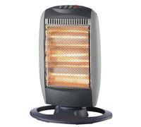 Stufa Elettrica Alogena Oscillante Sole 1200W con sistema di sicurezza - Grigia [EEK: A+]