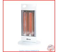 Stufa Elettrica Basso Consumo Stufetta a Infrarossi Alogena Bagno Riscaldamento [EEK: A]