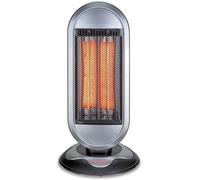 Stufa elettrica in fibra di carbonio 900W - Mod. Rounded Silver