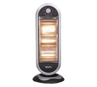 Stufa Elettrica Oscillante 1200W 3 Elementi Alogena Basso Consumo 31x31 H 71cm