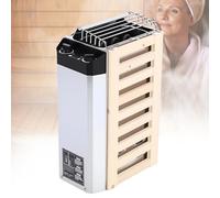 Stufa elettrica per sauna 3,6 KW, 220 V, regolazione interna della temperatura, legno composito in acciaio inox, alta efficienza, forno a vapore per casa, hotel, ufficio, spa