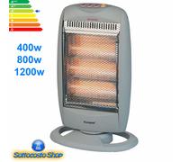 STUFA ELETTRICA ROTANTE BASSO CONSUMO 3 ELEMENTI A QUARZO 400 800 1200W [EEK: A+]