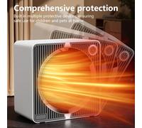 Stufa Elettrica Scaldino Basso Consumo Termoventilatore da Tavolo per il Freddo