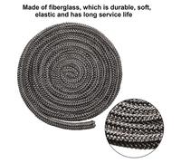 Stufa Fuoco Corda a Legna 25mm X 2m Log Burner Guarnizione Della Porta - Nere