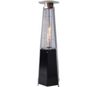 Stufa Gas GPL Piramide Esagonale con Ruote Domus Nero Kw 5 x 12 cm 48X48