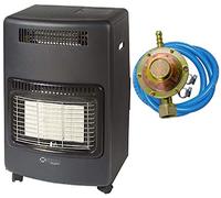 Stufa gas infrarossi ventilata 4,2 Kw + Termoventilatore Nova Turbo sensore O2 REGOLATORE TUBO FASCETTE OMAGGIO